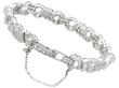 Luxury Platinum Diamond Bracelet fastened