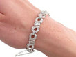 Luxury Platinum Diamond Bracelet being worn