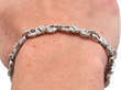 Luxury Platinum Diamond Bracelet on wrist