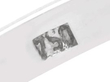 hallmark for Floral Sapphire and Diamond Ring in White Gold