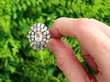 Vintage Padparadscha Sapphire Ring outside