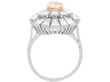 setting of Vintage Padparadscha Sapphire Ring