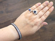 sapphire rings and bracelet wearing