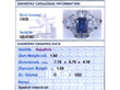 Emerald Cut Sapphire Ring with Diamonds grading card