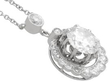 1920s Diamond Halo Pendant