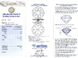 certificate for 1920s Diamond Halo Pendant Necklace in Platinum