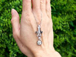 Art Deco Diamond Drop Pendant in Platinum outside