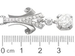 Art Deco Diamond Drop Pendant in Platinum size