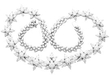 vintage Floral Diamond Statement Necklace in white gold