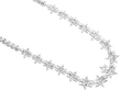 Floral Diamond Statement Necklace reverse