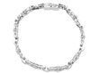 Womens Platinum and Diamond Bracelet closed