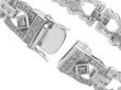 Womens Platinum and Diamond Bracelet open