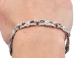 Womens Platinum and Diamond Bracelet being worn