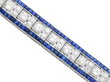 Diamond and Sapphire Line Bracelet