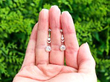 Victorian Diamond Drop Earrings Outside
