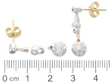 Victorian Diamond Drop Earrings with Ruler