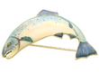 Enamel Brooch in Yellow Gold