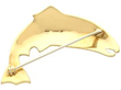 Salmon Brooch in Yellow Gold reverse