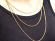 French Early 20th Century 18ct Gold Longuard Chain as a necklace