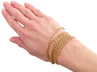 French Early 20th Century 18ct Gold Longuard Chain wearing on wrist