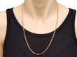 18ct Gold Pocket Watch Chain as a necklace