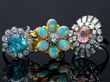 gemstone dress rings
