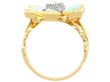 setting of Floral Opal Ring