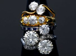 diamond rings stacked
