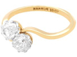 Antique 2 Stone Twist Diamond Ring