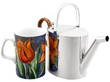 Antique Sterling Silver Watering Can with Mug
