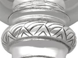 Solid Silver Water Jug detail