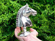 Sterling Silver Horse Head Paperweight outside