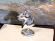 Silver Horse Head Paperweight