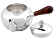 open Japanese silver teapot