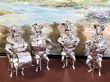 Silver Musician Models Figures Grouping