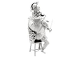 Silver Musician Goblet with Lid