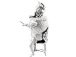 Silver Musician Goblet with Cover