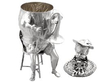 Silver Musician Models Table Figures as Goblet