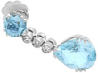 Vintage Aquamarine Diamond Drop Earring