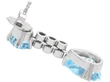 Vintage Aquamarine Diamond Drop Earring side