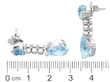 Vintage Aquamarine Diamond Drop Earrings size