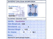 Vintage Aquamarine Diamond Drop Earrings grading card