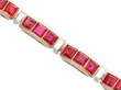 Vintage Gold and Ruby Bracelet