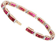 Vintage Gold and Ruby Bracelet open