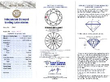 Grading for 2.86 Carat Diamond Three Stone Ring in Platinum
