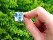 Aquamarine Ring with Onyx outside