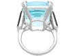 Aquamarine Ring with Onyx back