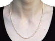 wearing Pearl Necklace