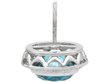 Vintage Blue Zircon Earring with Diamonds with no back