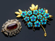 Sapphire Vintage Brooch